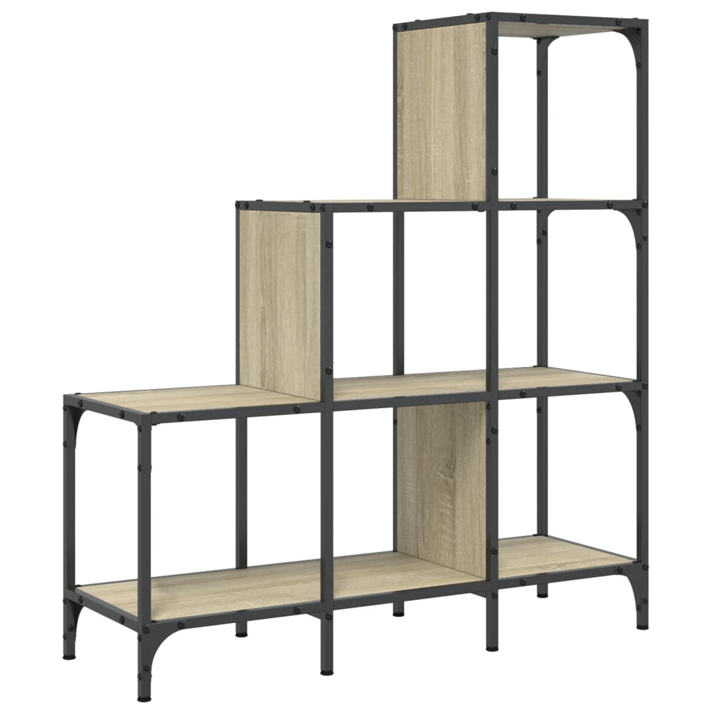 Βιβλιοθήκη Sonoma Δρυς 92x30x102 εκ. Επεξεργ. Ξύλο & Μέταλλο