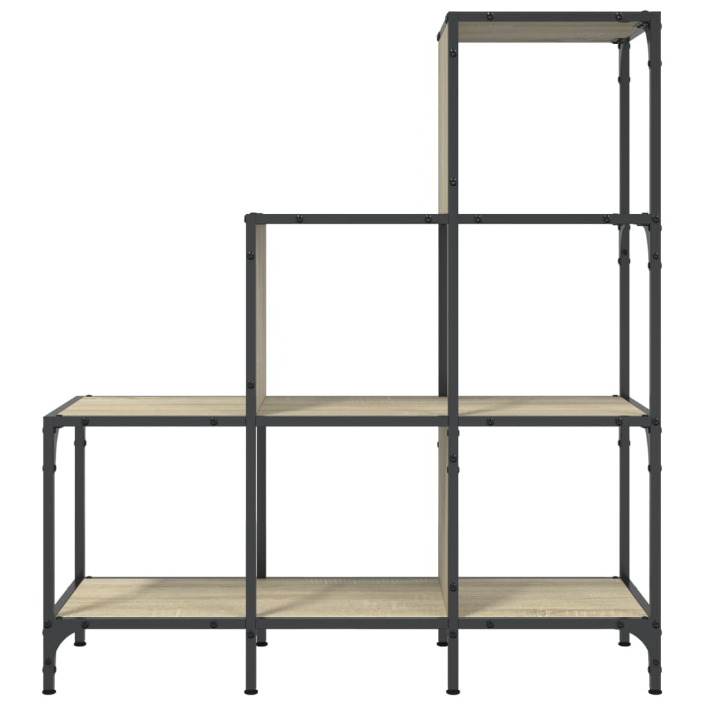 Βιβλιοθήκη Sonoma Δρυς 92x30x102 εκ. Επεξεργ. Ξύλο & Μέταλλο