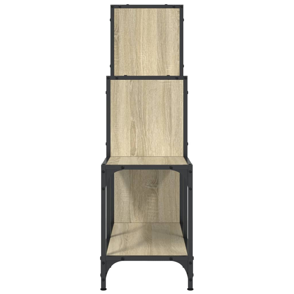Βιβλιοθήκη Sonoma Δρυς 92x30x102 εκ. Επεξεργ. Ξύλο & Μέταλλο