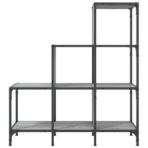 Βιβλιοθήκη Γκρι Sonoma 92x30x102 εκ. Επεξεργ. Ξύλο & Μέταλλο