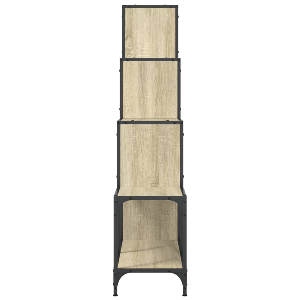 Βιβλιοθήκη Sonoma Δρυς 122x30x132 εκ. Επεξεργ. Ξύλο & Μέταλλο - Pakobazaar