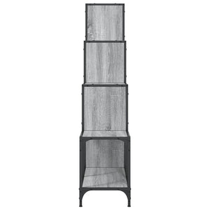 Βιβλιοθήκη Γκρι Sonoma 122x30x132 εκ. Επεξεργ. Ξύλο & Μέταλλο