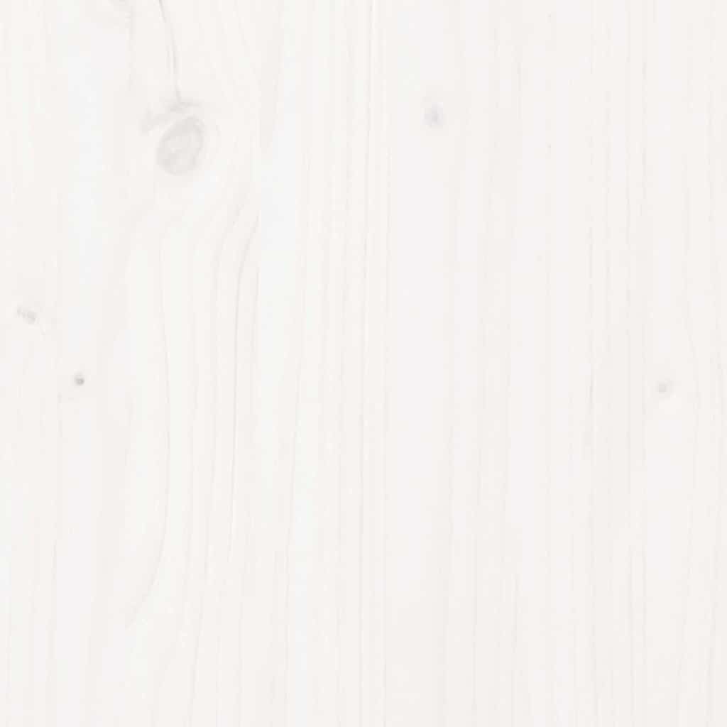 Σαλόνι Κήπου Σετ 5 Τεμαχίων Λευκό Μασίφ Ξύλο Πεύκου & Μαξιλάρια