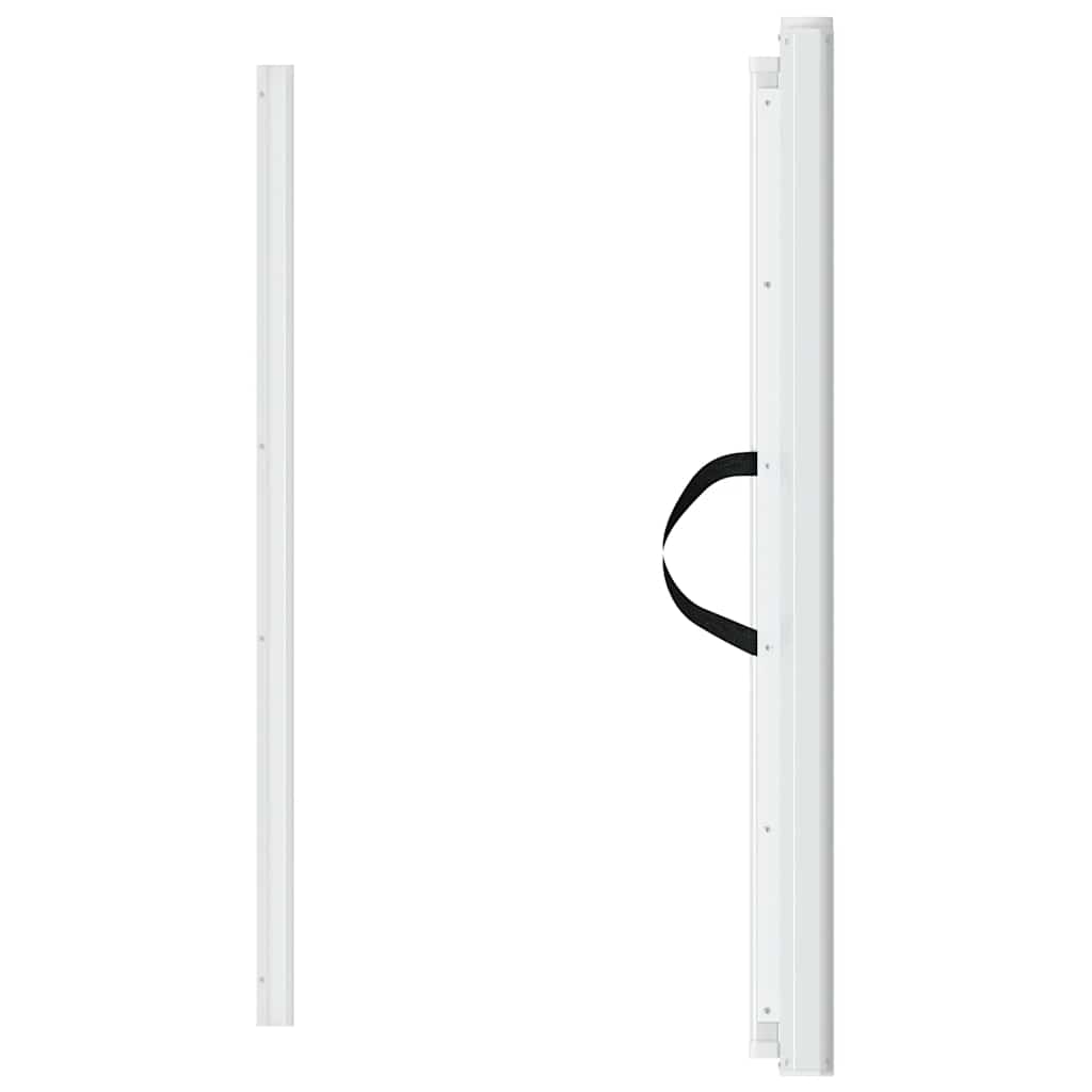 Πόρτα για Κατοικίδια Ανασυρόμενη Λευκό 102,5x125 εκ.