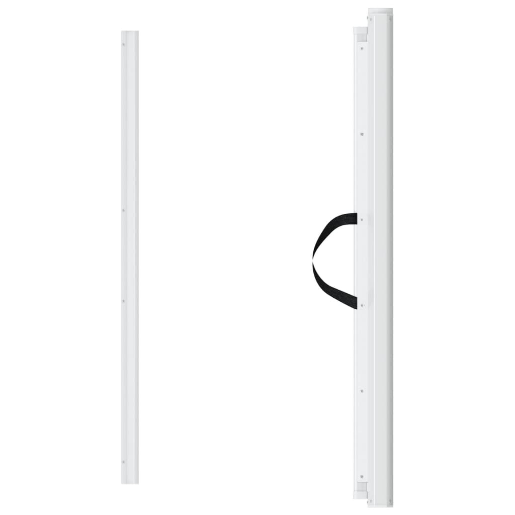 Πόρτα για Κατοικίδια Ανασυρόμενη Λευκό 117,5x125 εκ.