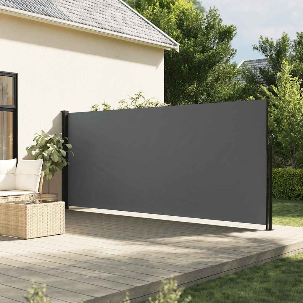 Πτυσσόμενη Πλαϊνή Τέντα Ανθρακί 160x300 εκ.