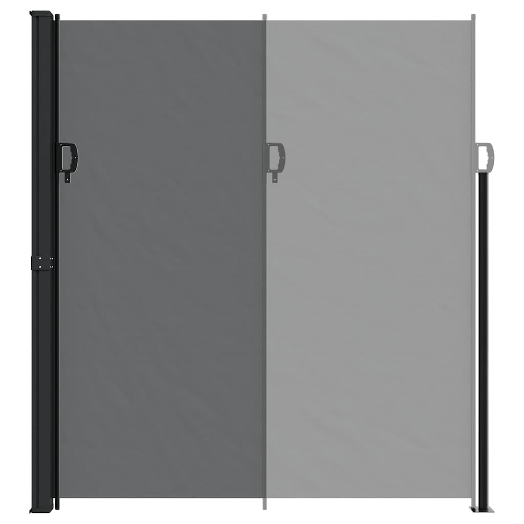 Σκίαστρο Πλαϊνό Συρόμενο Μαύρο 220 x 300 εκ.