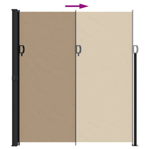 Σκίαστρο Πλαϊνό Συρόμενο Taupe 220 x 300 εκ. - Pakobazaar