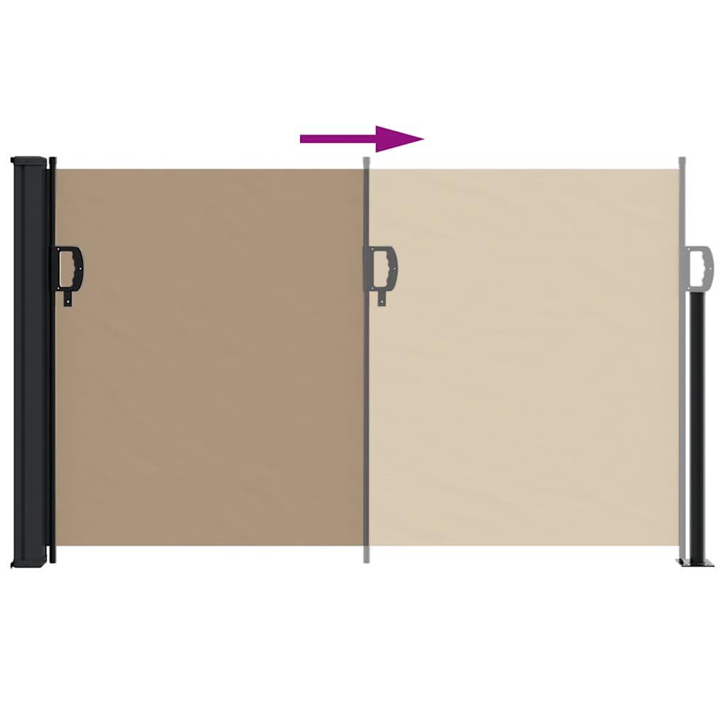 Σκίαστρο Πλαϊνό Συρόμενο Taupe 120 x 500 εκ. - Pakobazaar