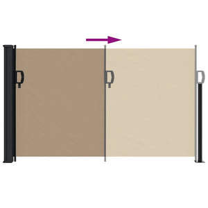 Σκίαστρο Πλαϊνό Συρόμενο Taupe 120 x 500 εκ. - Pakobazaar