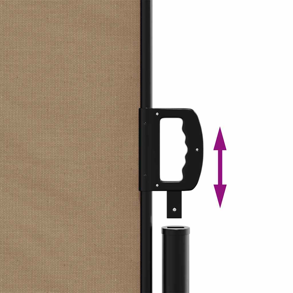 Σκίαστρο Πλαϊνό Συρόμενο Taupe 120 x 500 εκ. - Pakobazaar