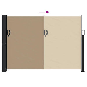 Σκίαστρο Πλαϊνό Συρόμενο Taupe 140 x 500 εκ.