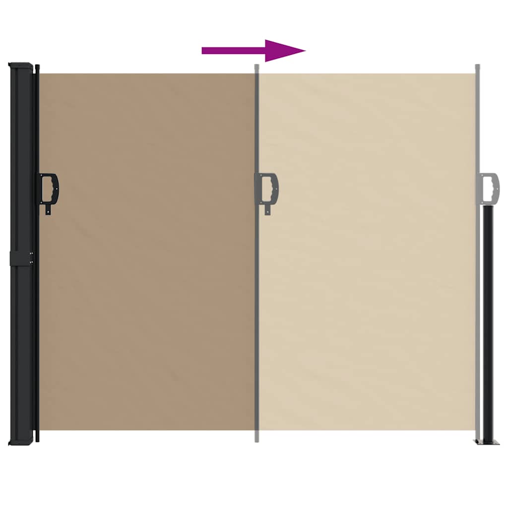 Σκίαστρο Πλαϊνό Συρόμενο Taupe 160 x 500 εκ. - Pakobazaar