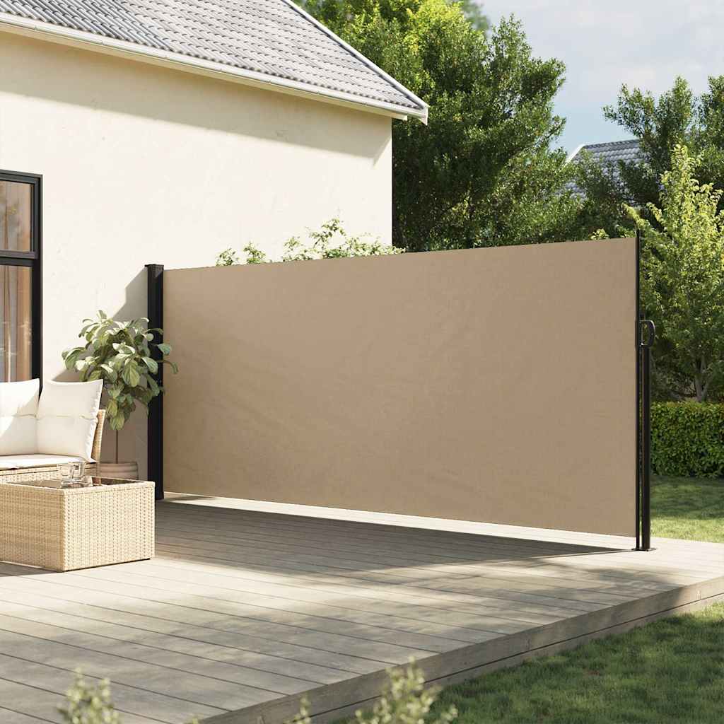 Σκίαστρο Πλαϊνό Συρόμενο Μπεζ 180 x 500 εκ. - Pakobazaar