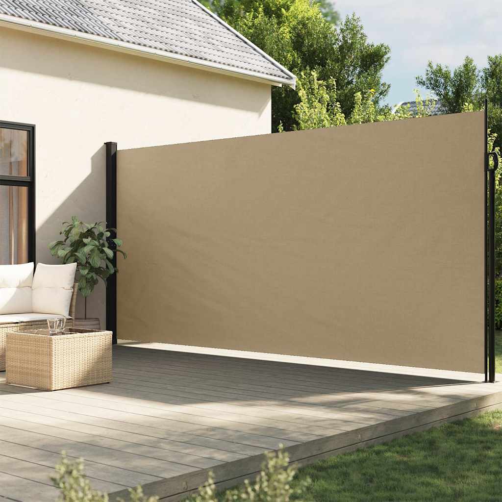 Σκίαστρο Πλαϊνό Συρόμενο Μπεζ 200 x 500 εκ. - Pakobazaar