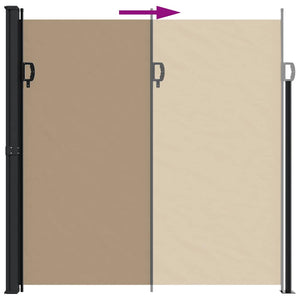 Σκίαστρο Πλαϊνό Συρόμενο Taupe 200 x 500 εκ. - Pakobazaar