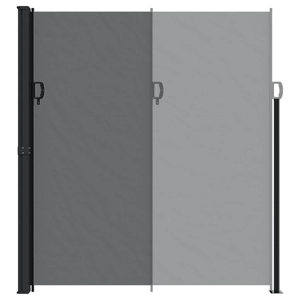 Σκίαστρο Πλαϊνό Συρόμενο Μαύρο 220 x 500 εκ.