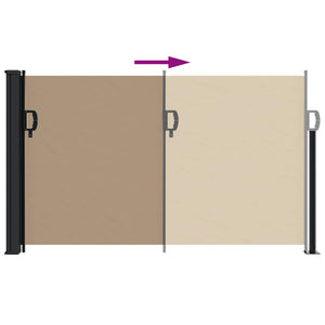 Σκίαστρο Πλαϊνό Συρόμενο Taupe 120 x 600 εκ.