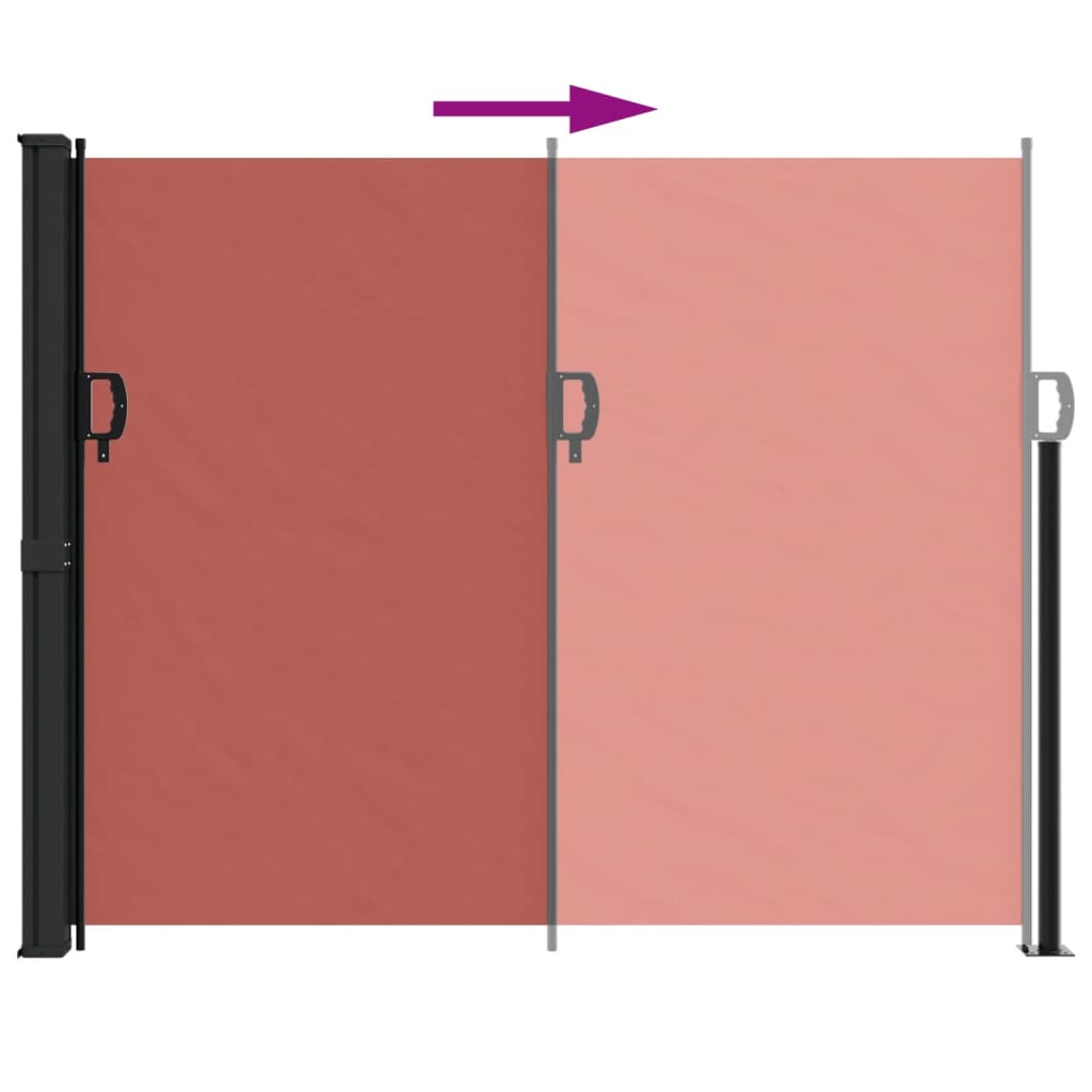 Σκίαστρο Πλαϊνό Συρόμενο Τερακότα 160 x 600 εκ.