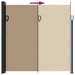 Σκίαστρο Πλαϊνό Συρόμενο Taupe 200 x 600 εκ. - Pakobazaar