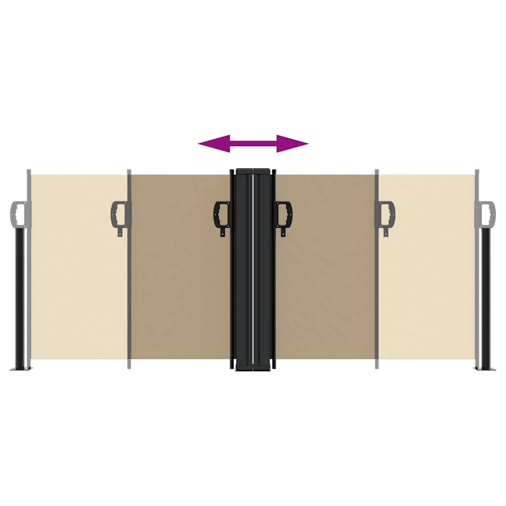 Σκίαστρο Πλαϊνό Συρόμενο Μπεζ 100 x 600 εκ.