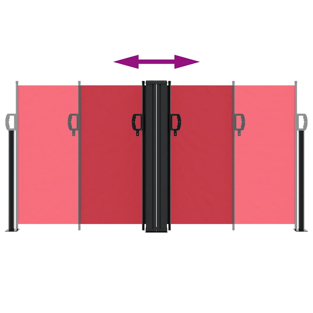 Σκίαστρο Πλαϊνό Συρόμενο Κόκκινο 120 x 600 εκ.