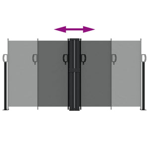 Σκίαστρο Πλαϊνό Συρόμενο Ανθρακί 120 x 600 εκ.