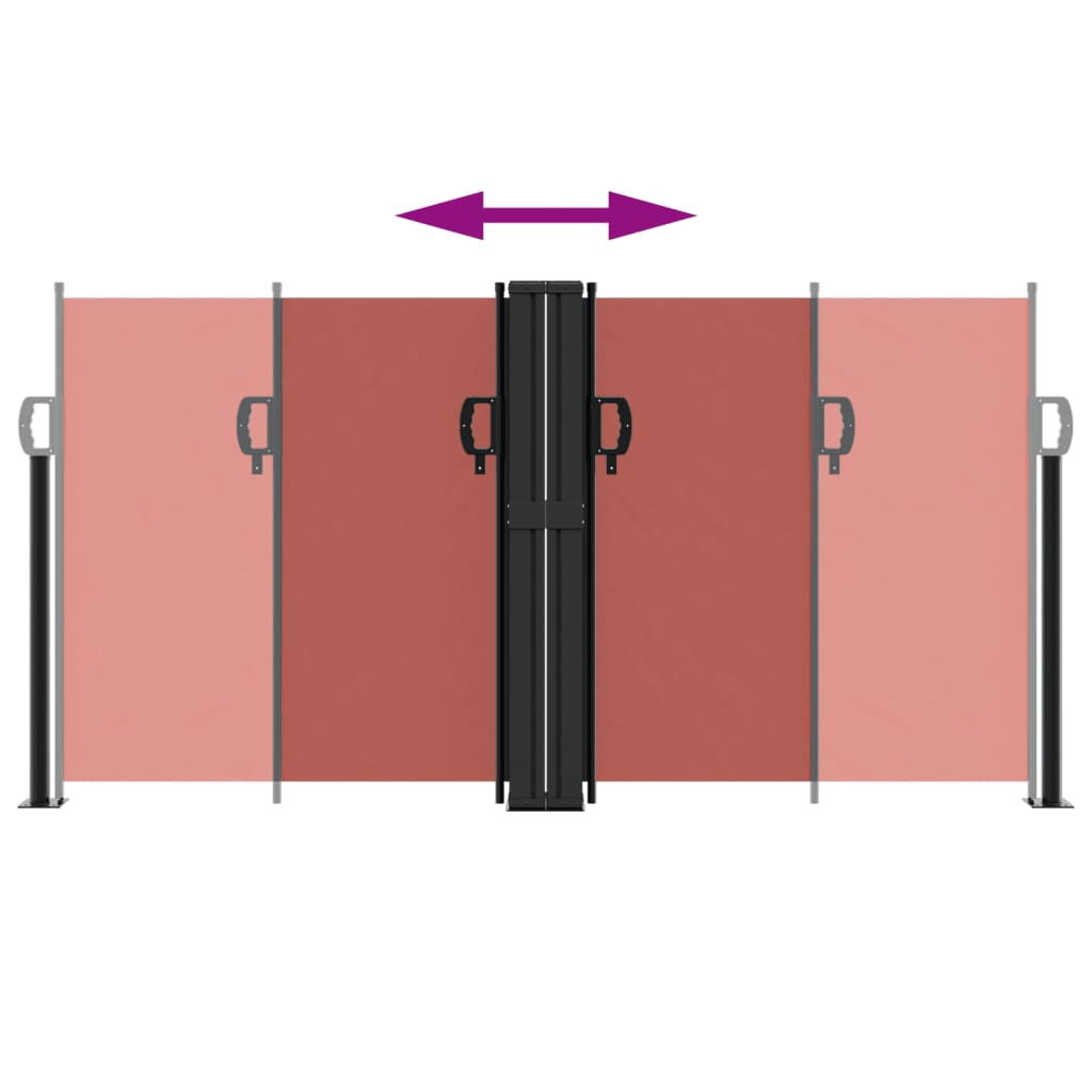 Σκίαστρο Πλαϊνό Συρόμενο Τερακότα 120 x 600 εκ.