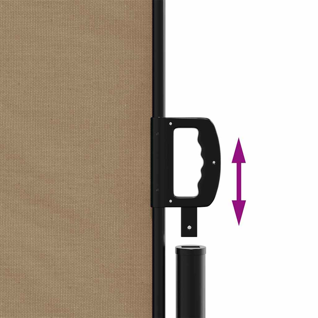 Σκίαστρο Πλαϊνό Συρόμενο Taupe 120 x 600 εκ.