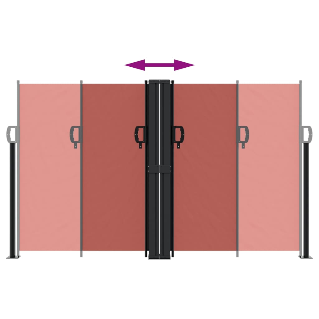 Σκίαστρο Πλαϊνό Συρόμενο Τερακότα 140 x 600 εκ.