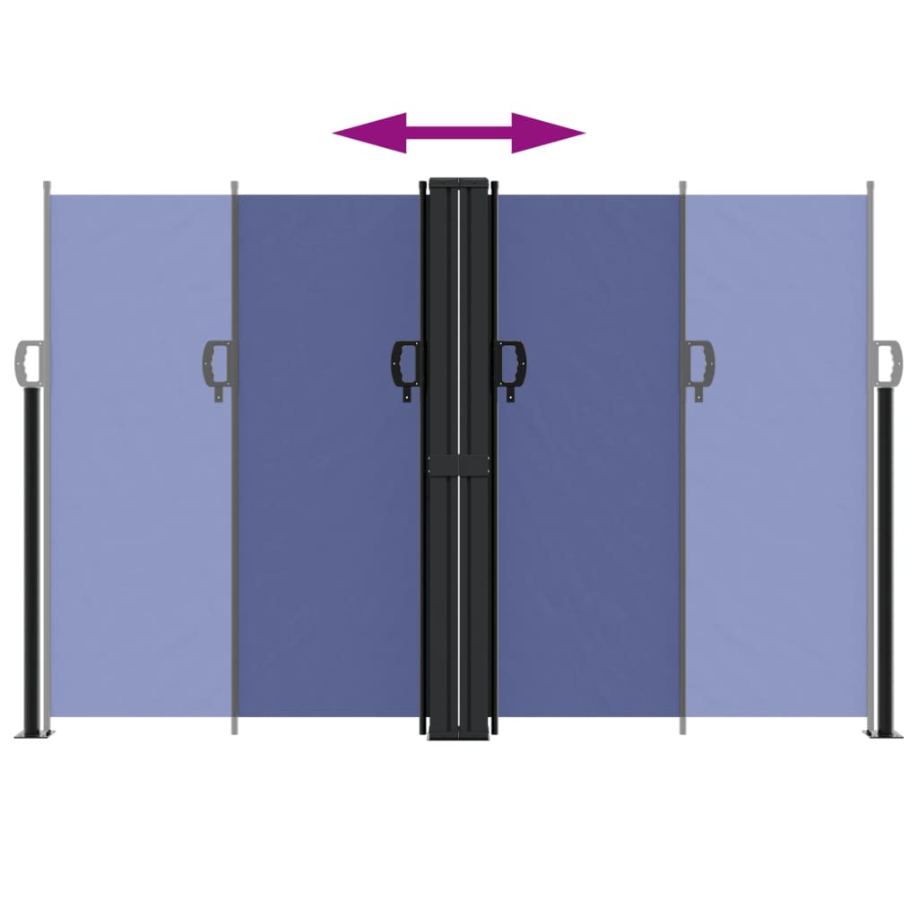 Σκίαστρο Πλαϊνό Συρόμενο Μπλε 160 x 600 εκ.