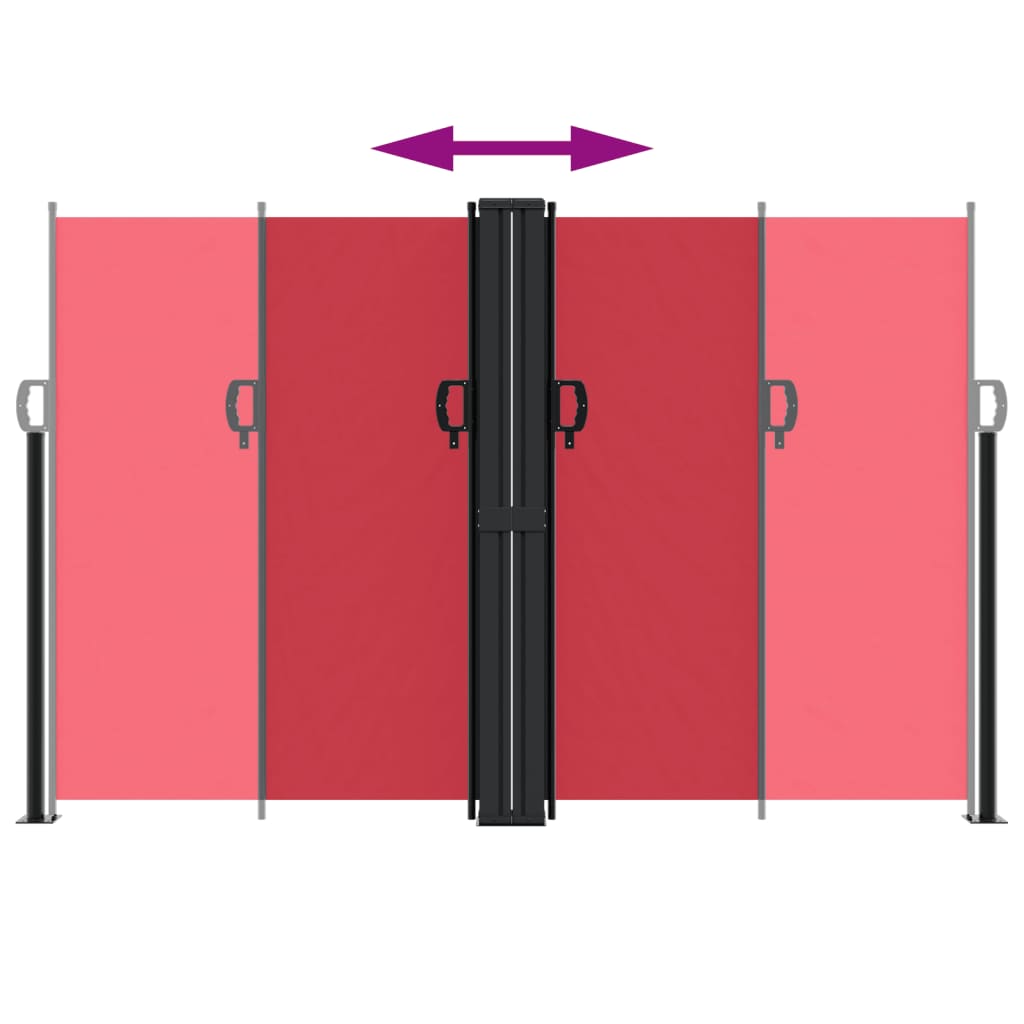 Σκίαστρο Πλαϊνό Συρόμενο Κόκκινο 160 x 600 εκ.