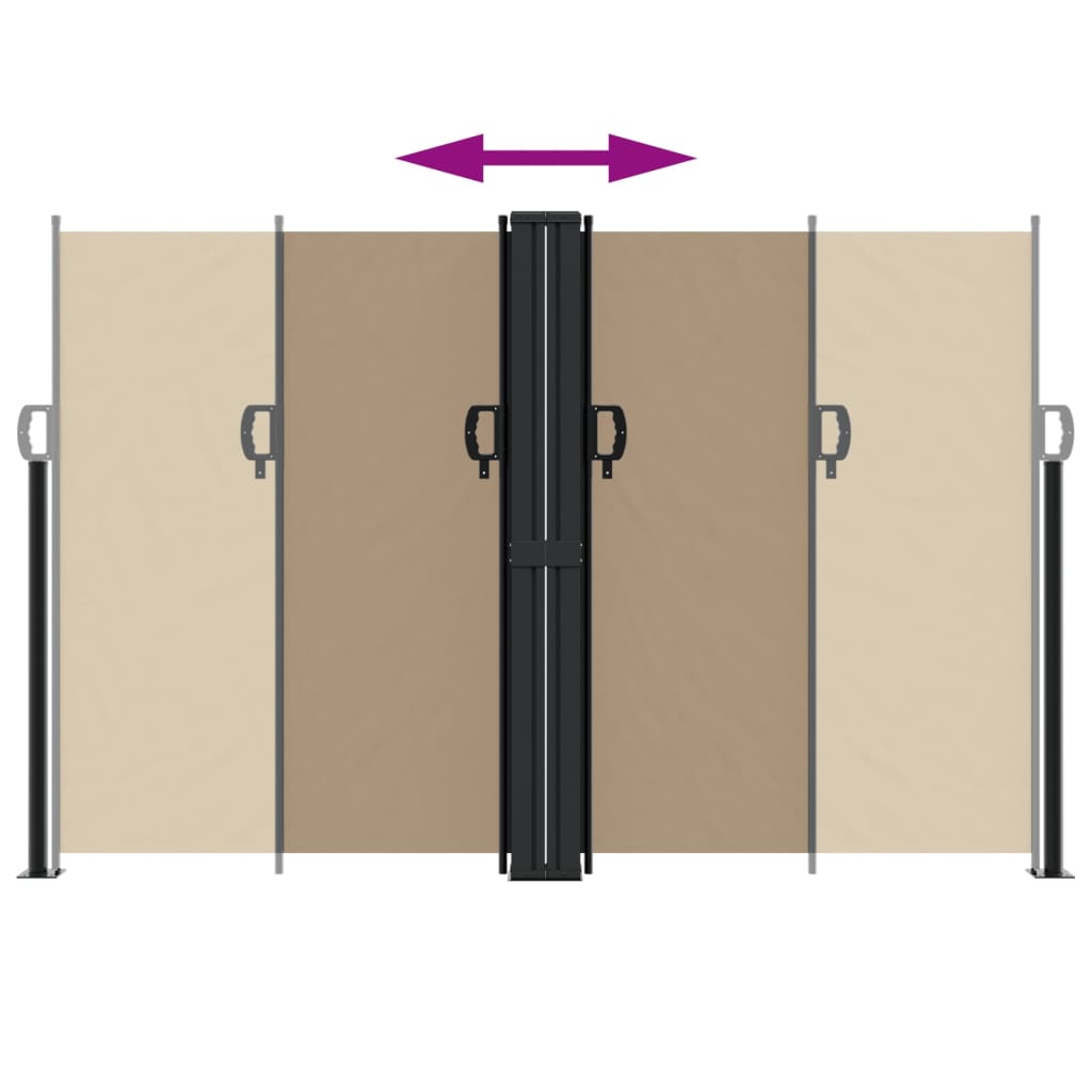 Σκίαστρο Πλαϊνό Συρόμενο Taupe 160 x 600 εκ.