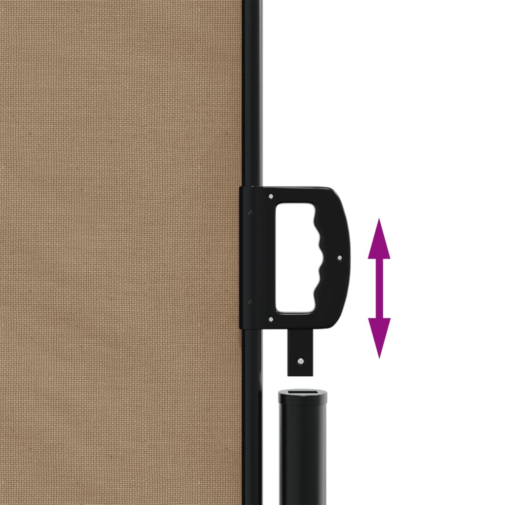 Σκίαστρο Πλαϊνό Συρόμενο Taupe 180 x 600 εκ.