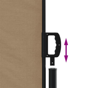 Σκίαστρο Πλαϊνό Συρόμενο Taupe 180 x 600 εκ.