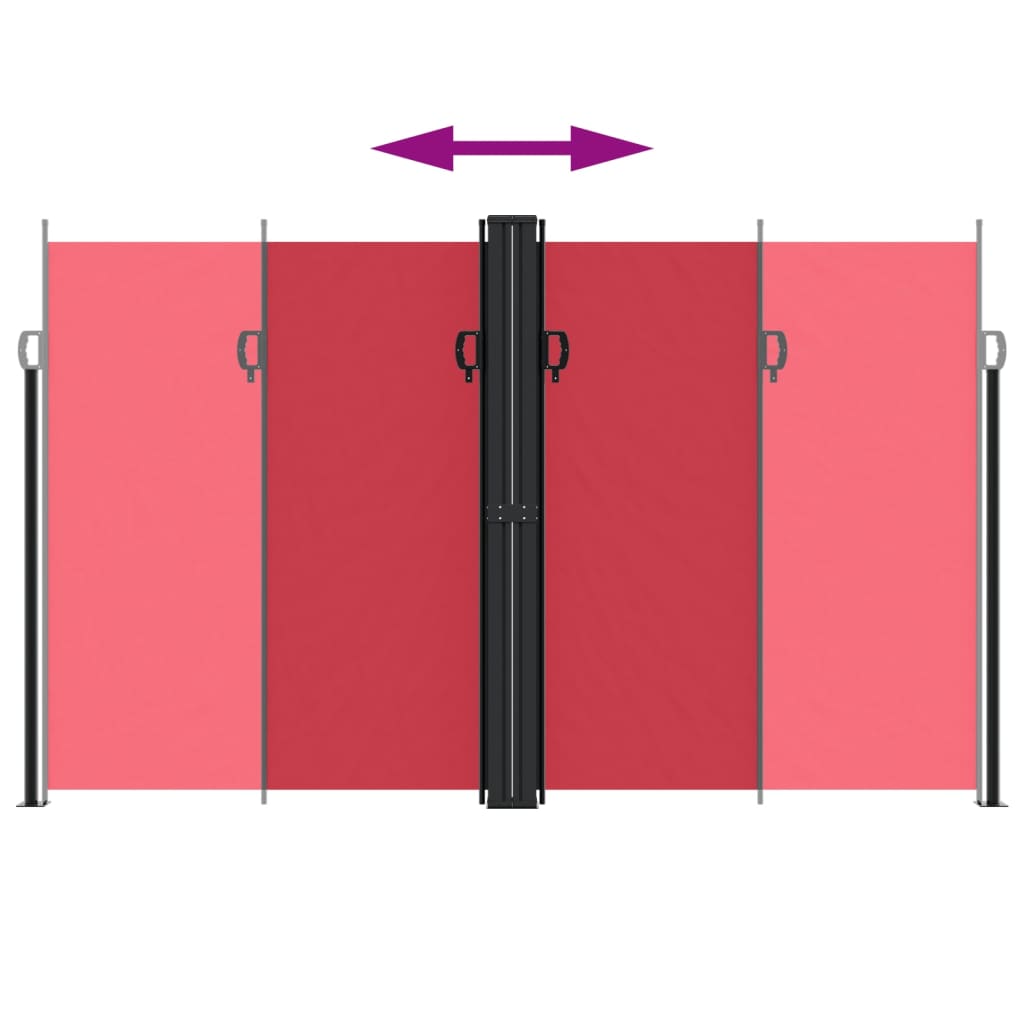 Σκίαστρο Πλαϊνό Συρόμενο Κόκκινο 200 x 600 εκ.