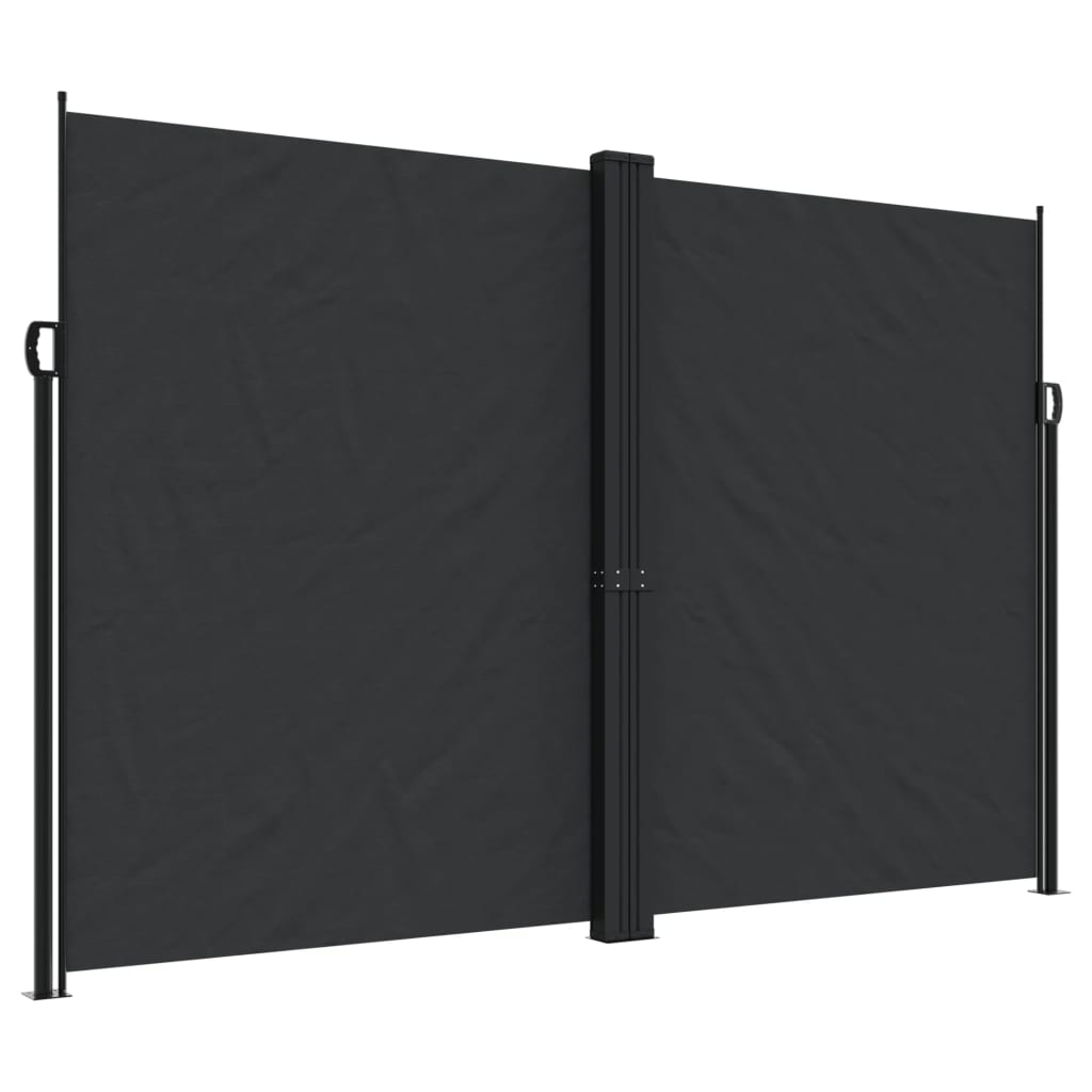 Σκίαστρο Πλαϊνό Συρόμενο Μαύρο 220 x 600 εκ. - Pakobazaar