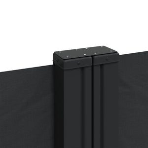Σκίαστρο Πλαϊνό Συρόμενο Μαύρο 220 x 600 εκ. - Pakobazaar