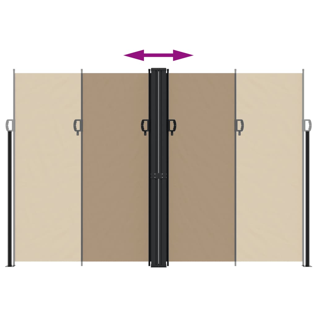 Σκίαστρο Πλαϊνό Συρόμενο Taupe 220 x 600 εκ.