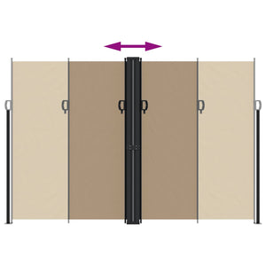 Σκίαστρο Πλαϊνό Συρόμενο Taupe 220 x 600 εκ.