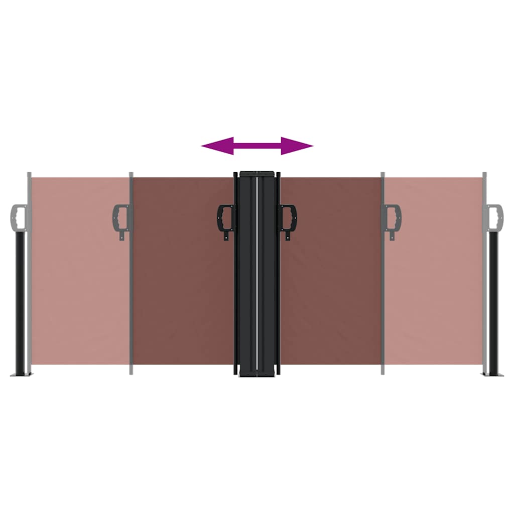 Σκίαστρο Πλαϊνό Συρόμενο Καφέ 100 x 1000 εκ.