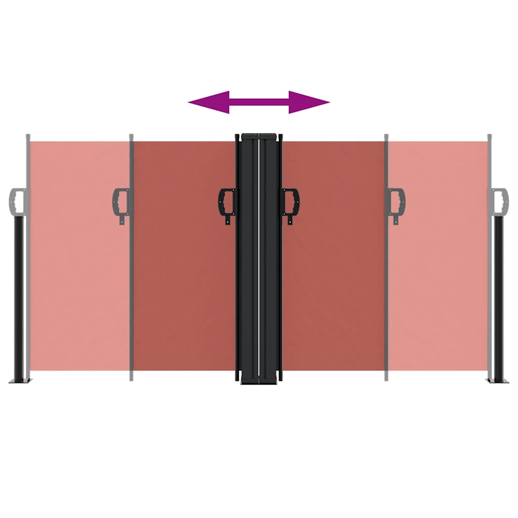 Σκίαστρο Πλαϊνό Συρόμενο Τερακότα 120 x 1000 εκ.