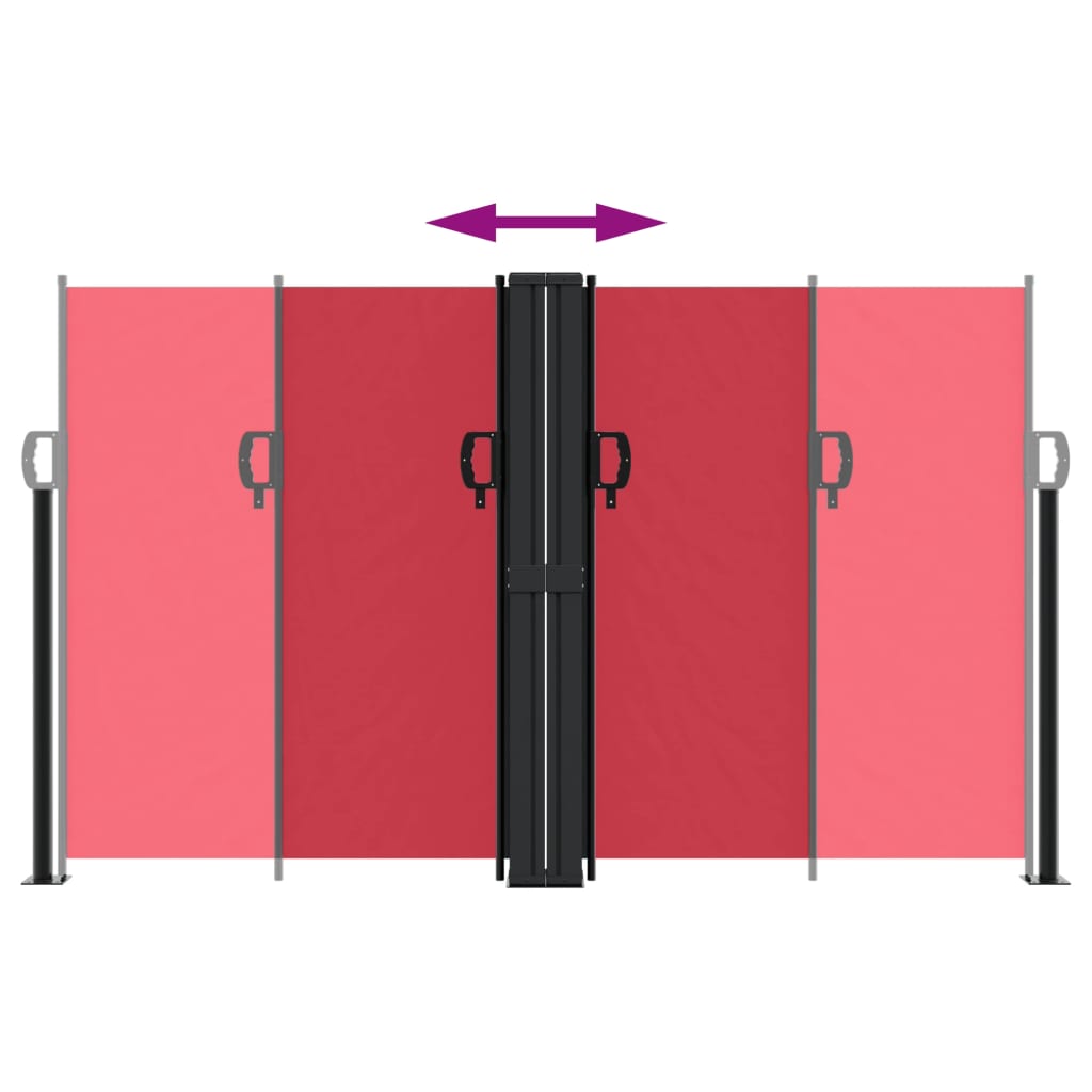 Σκίαστρο Πλαϊνό Συρόμενο Κόκκινο 140 x 1000 εκ.