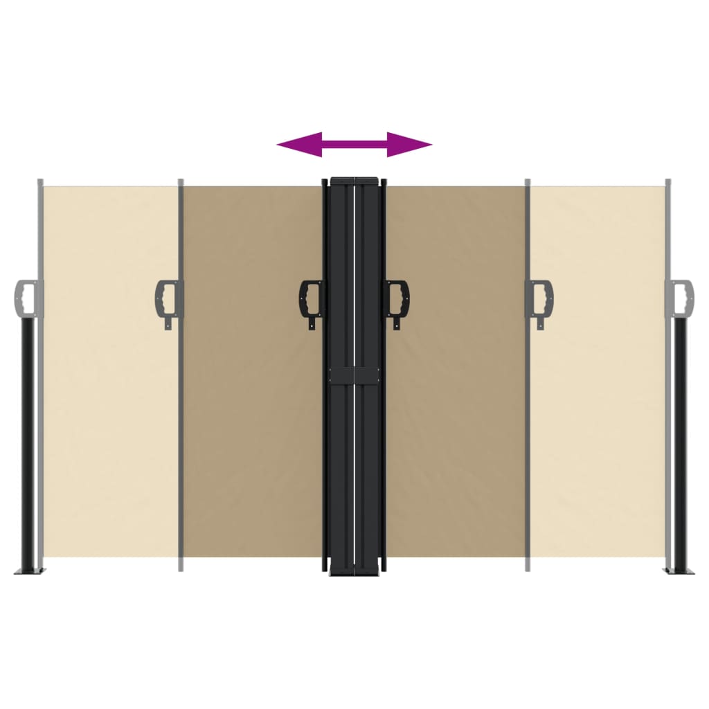 Σκίαστρο Πλαϊνό Συρόμενο Μπεζ 140 x 1000 εκ.