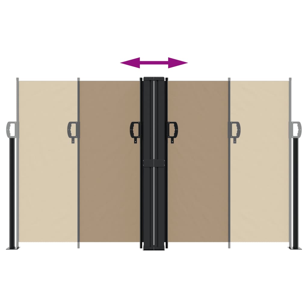 Σκίαστρο Πλαϊνό Συρόμενο Taupe 140 x 1000 εκ.