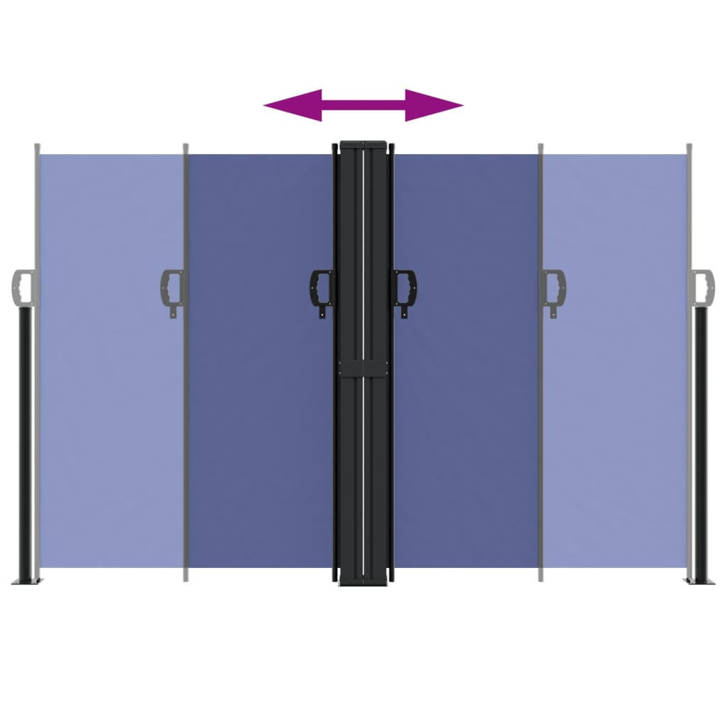 Σκίαστρο Πλαϊνό Συρόμενο Μπλε 160 x 1000 εκ.
