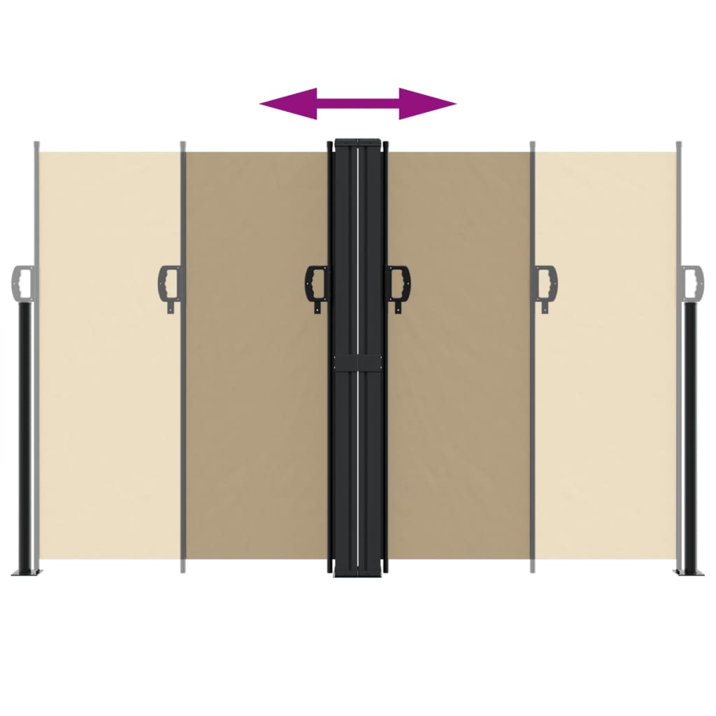 Σκίαστρο Πλαϊνό Συρόμενο Μπεζ 160 x 1000 εκ.