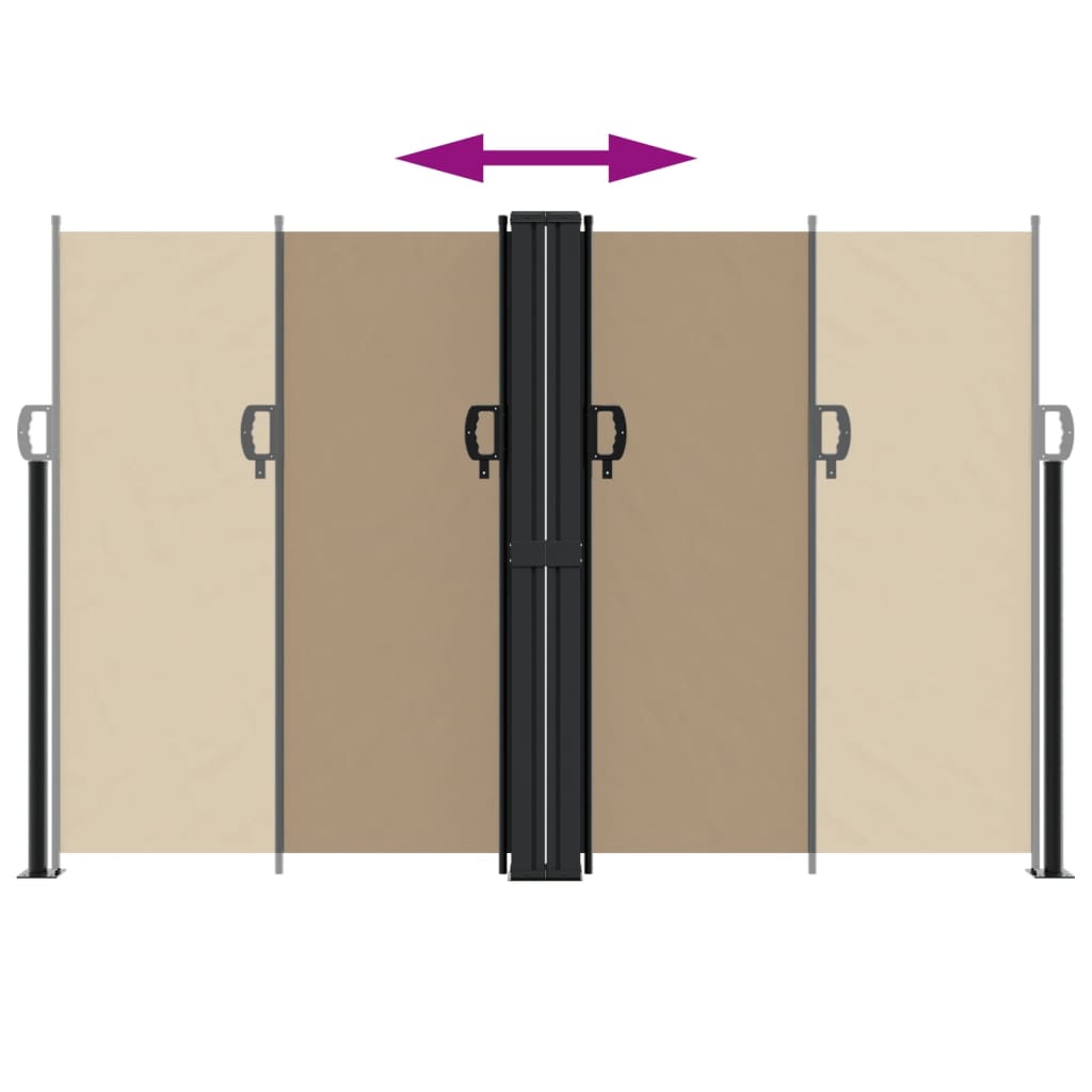 Σκίαστρο Πλαϊνό Συρόμενο Taupe 160 x 1000 εκ.