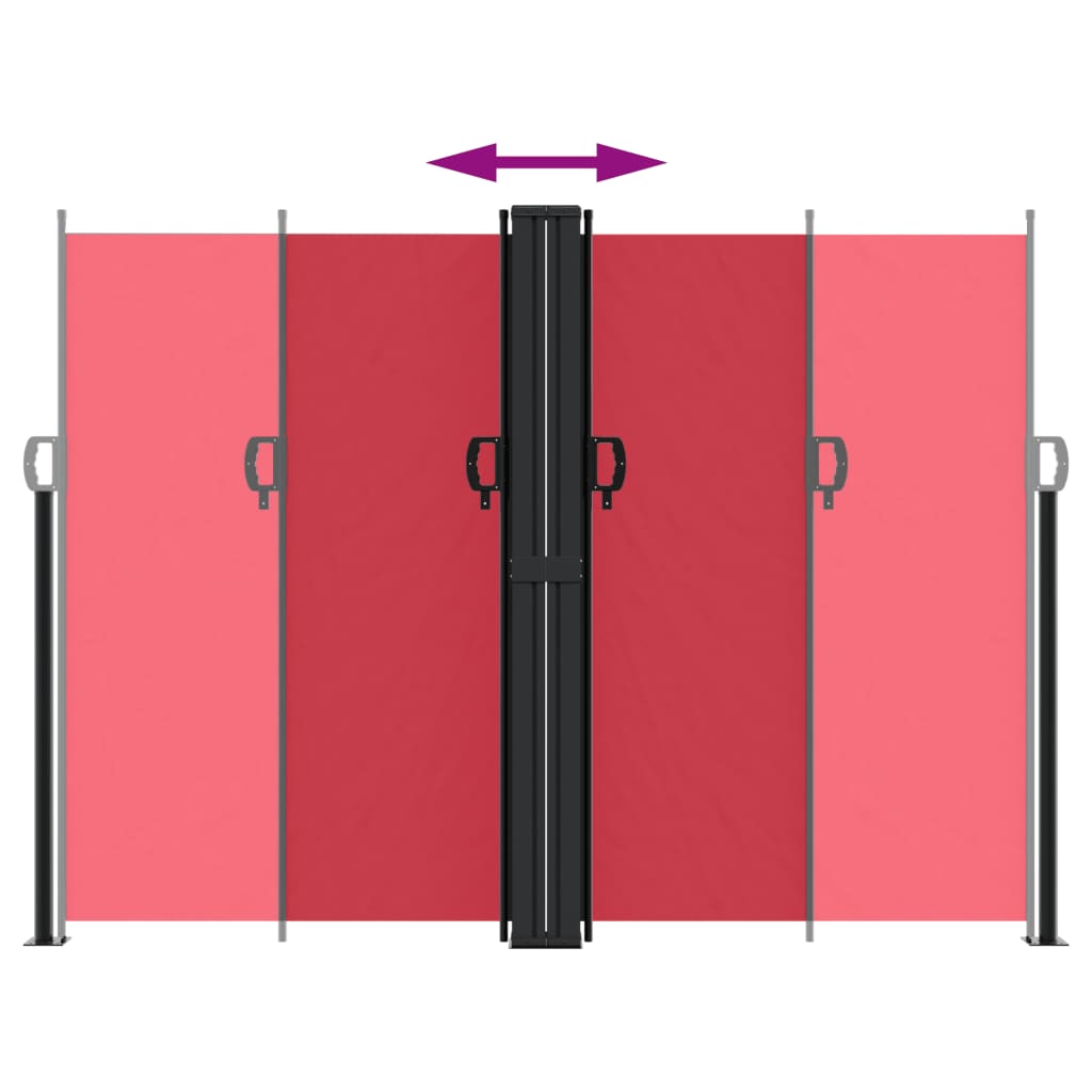 Σκίαστρο Πλαϊνό Συρόμενο Κόκκινο 180 x 1000 εκ.