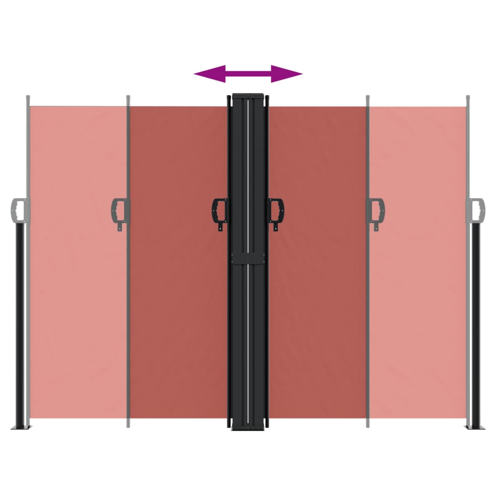 Σκίαστρο Πλαϊνό Συρόμενο Τερακότα 180 x 1000 εκ.